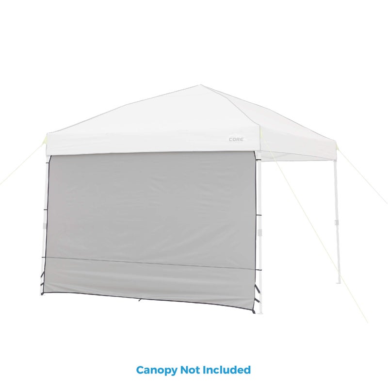 CORE Removable Sun Wall for Straight Leg Canopy Gazebo, Accessory Only, 10 ft x 10 ft - Image 2