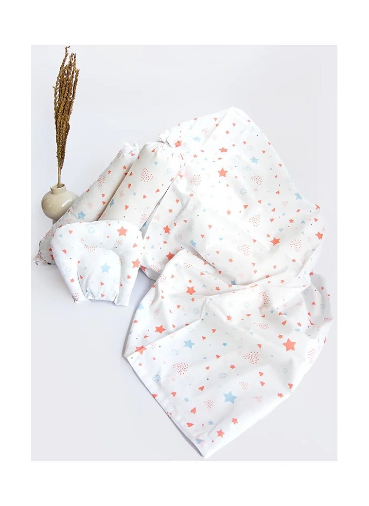 Yellow Doodle - Yellow Doodle Cot Bedsheet Set - Fairy Dust - Image 1