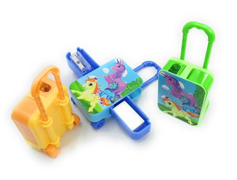 Tera13 TERA 13 Unicorn Eraser Set, Unicorn Sharpener Kit, Suitcase Shape Eraser for Kids, Return Gifts Combo for Kids School Stationary Items - Image 1