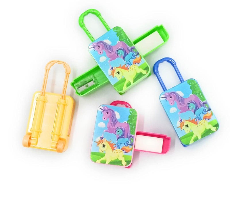 Tera13 TERA 13 Unicorn Eraser Set, Unicorn Sharpener Kit, Suitcase Shape Eraser for Kids, Return Gifts Combo for Kids School Stationary Items - Image 5