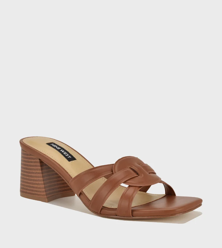 ناين ويست WNGRITT3 BROWN Women Heel Sandals