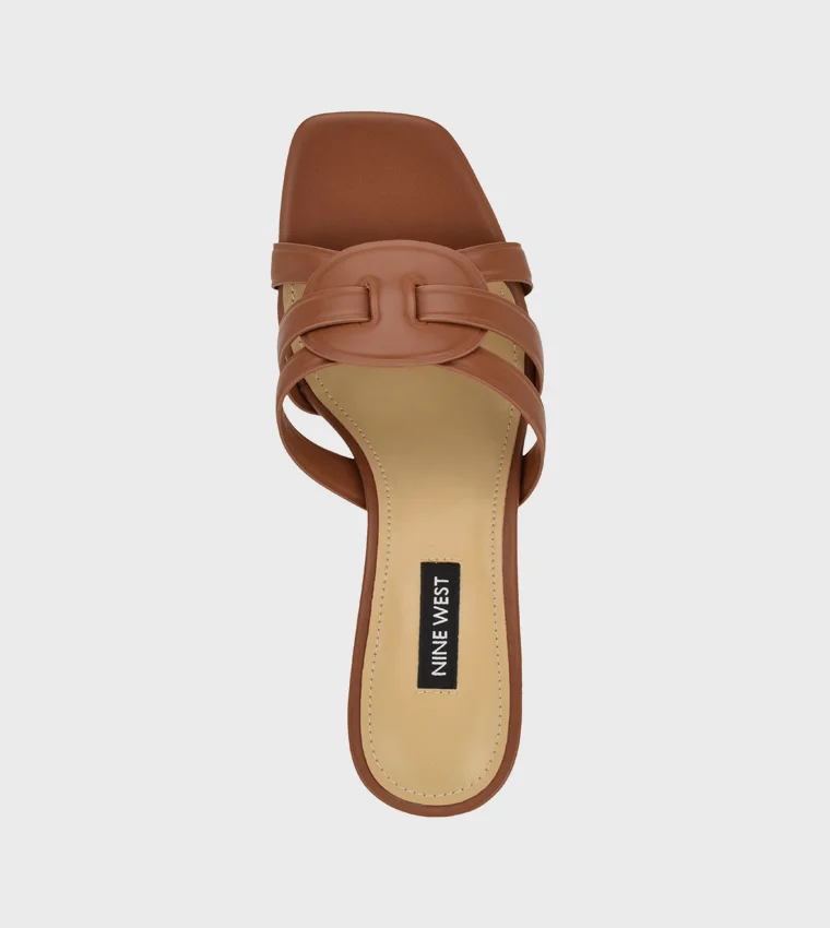 Nine West  WNGRITT3 BROWN Women Heel Sandals for Women | Best Price UAE