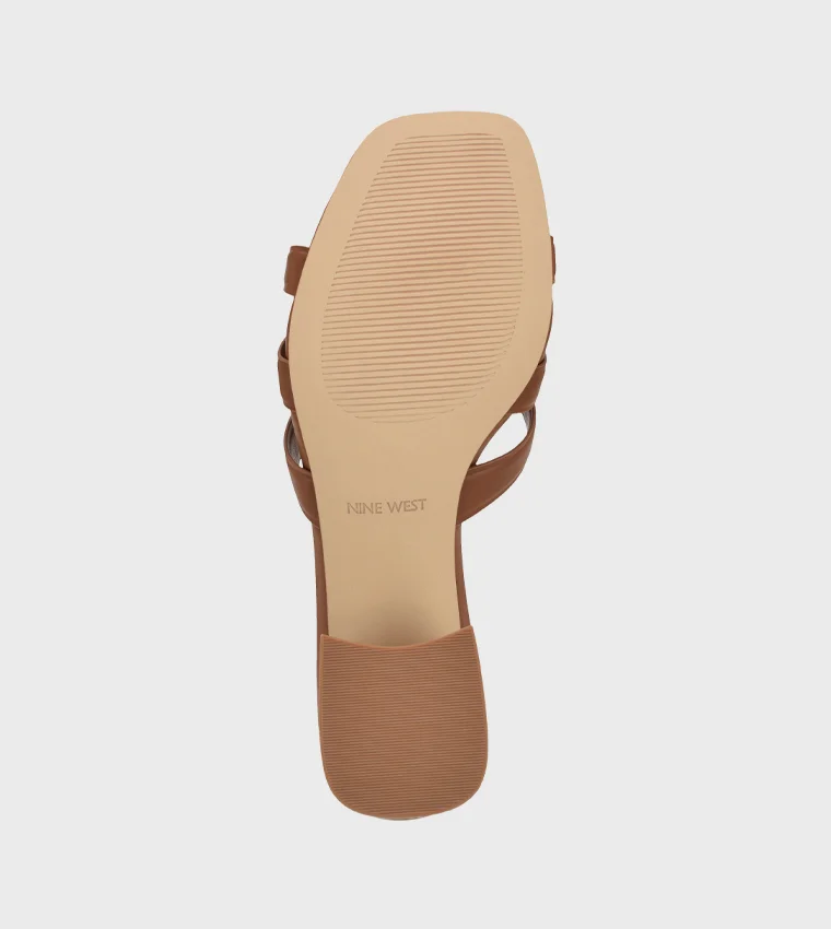 ناين ويست WNGRITT3 BROWN Women Heel Sandals