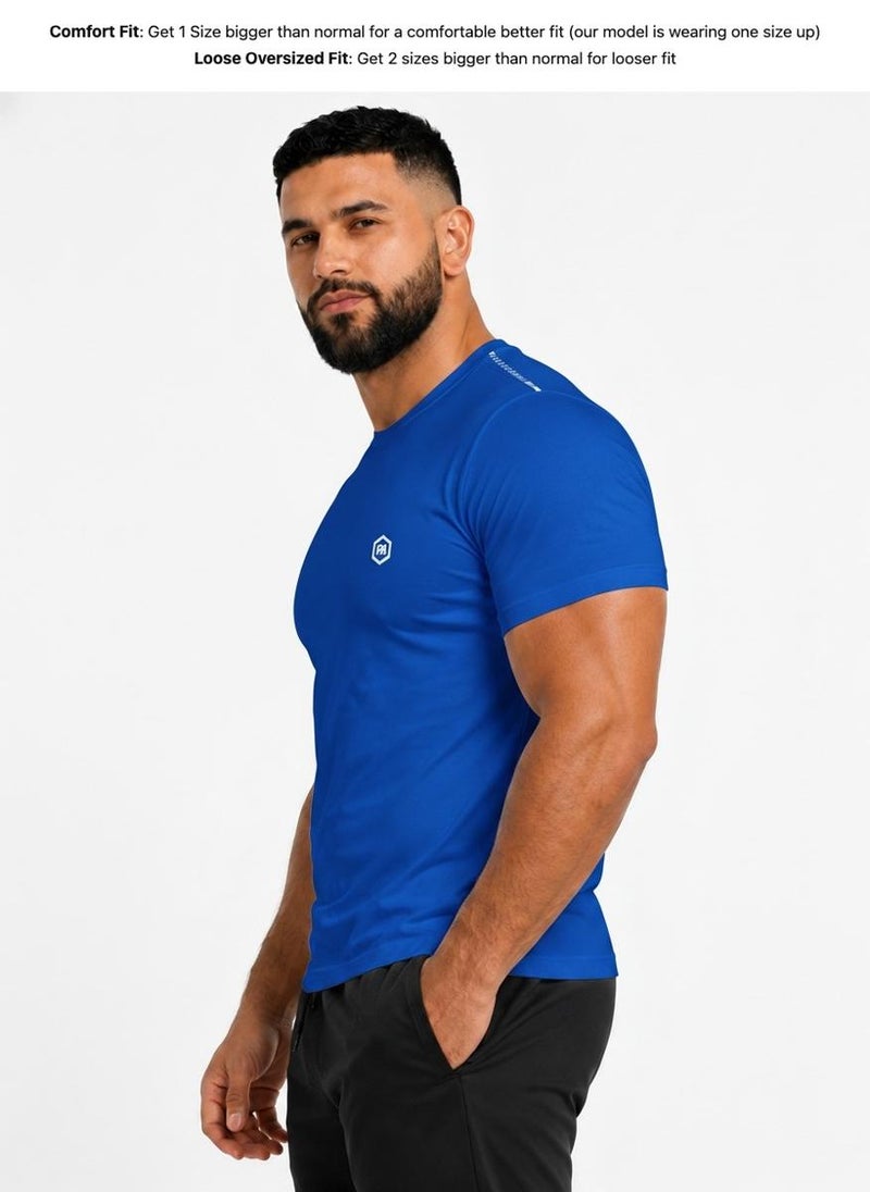 بريما إيس رجالي T-Shirt عشاق الجيم لاكشري Royal Blue - Image 3