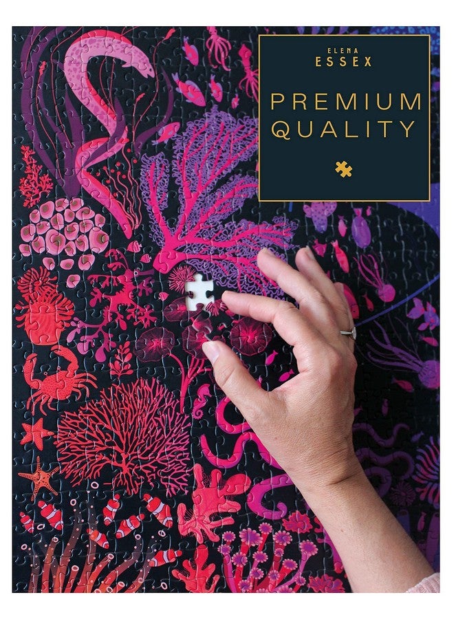 Puzzles For Adults 1000 Pieces And Up Night Reef ; 1000 Piece Puzzle For Adults ; Jigsaw Puzzles 1000 Pieces ; Coral Ocean Sea And Shark Puzzle ; Puzzles Size 28 X 20 Inches - Image 4