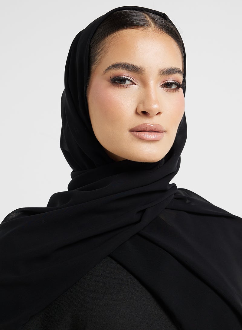 hayas closet V-Neck Flared Sleeve Abaya - Image 4
