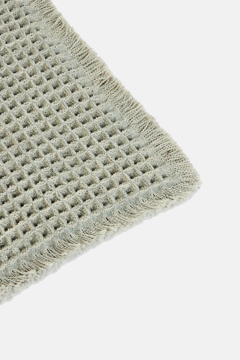 YOTO Waffle Bath Mat, Grey - Image 3