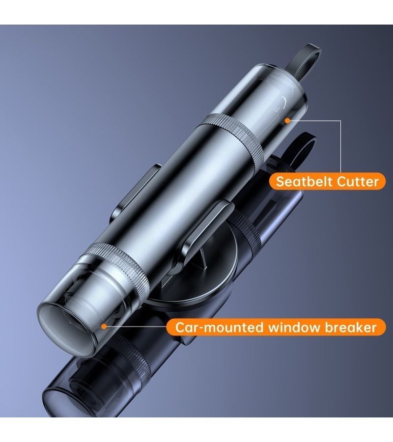 Red Emergency Safety Hammer Car Window Breaker with Seat Belt Cutter Portable Car Home Escape Tool 1 Pack - Image 5