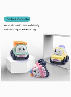 Y&D Toy Cars, 3 Pack Pull Back Car Toys, Plastic Vehicle Set Party Favor for Boys, Preschool Educational Toys Kids Toddlers Birthday Game Gift, Random Color  - Image 2