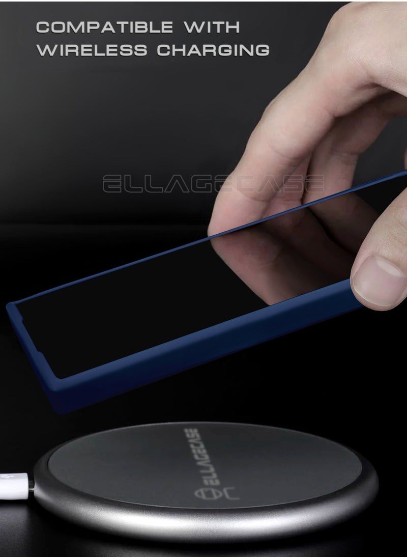 ELLAGECASE - Blue Stylish Case for Samsung Galaxy S25 Ultra, Solid Camera Protection, Shockproof, Enhanced Protection, Compatible with MagSafe and Wireless Charging - Image 1