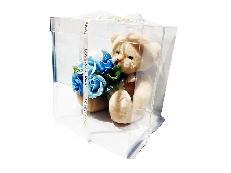 Northland Teddy and Flowers Gift Set in which Flowers Petals are Fragrance soap Set for Valentines Day - Image 2