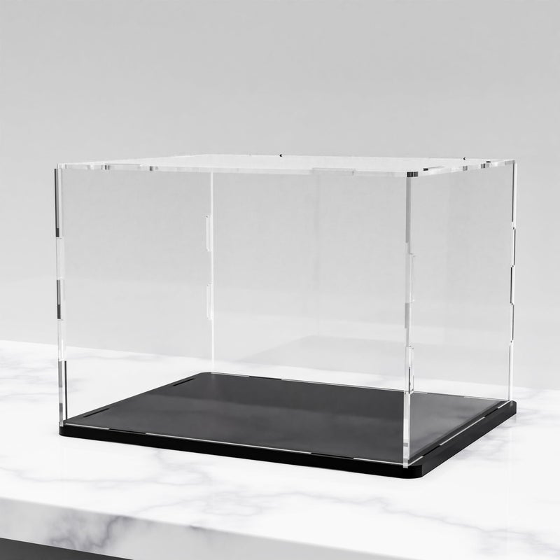 WANLIAN Clear Acrylic Display Case Assemble Countertop Box Cube Organizer Stand Dustproof Protection Showcase for Action Figures Toys Collectibles 98 x 59 x7 inch 25 x15 x18 cm