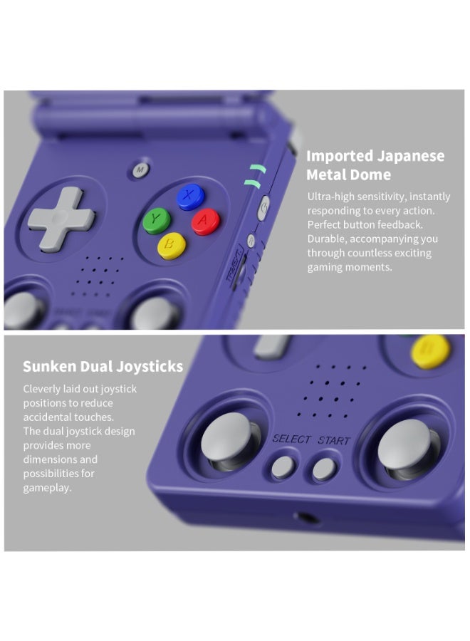 ANBERNIC RG35XX SP Retro Handheld Game Console with Linux OS, HDTV Output, 3.4-inch IPS Screen, WiFi, HDMI, Bluetooth, 64GB TF Card, 5000+ Classic Games, 3300mAh Battery Blue - Image 4