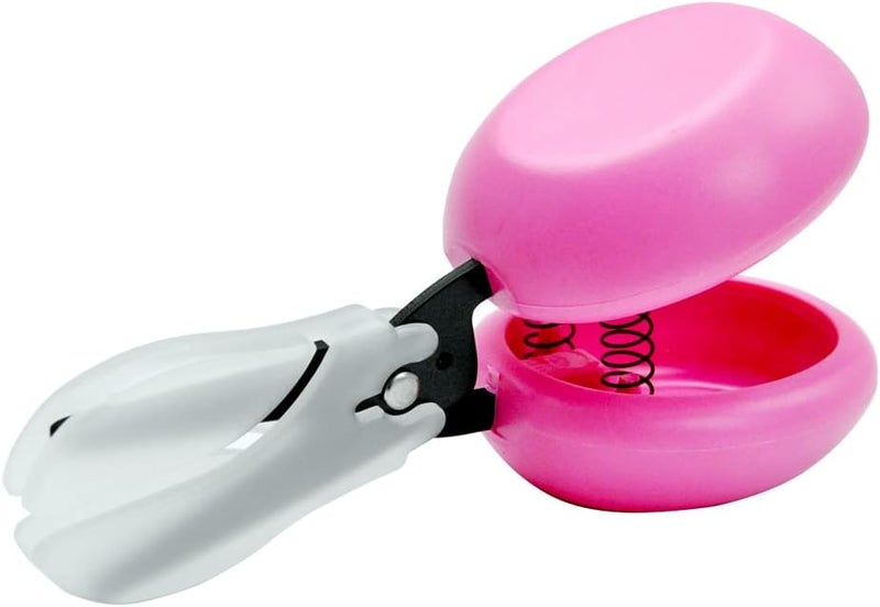 HARAC Adapted Safety Scissors - Tabletop Scissors for Toddlers, Kids, Seniors, Special Needs, and Injury Recovery - Spring Loaded Ambidextrous Handle, Non-Stick Blade, Made in Japan, Pink - Image 1