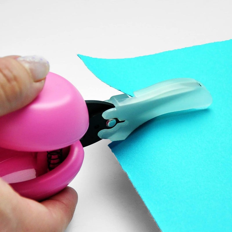 HARAC Adapted Safety Scissors - Tabletop Scissors for Toddlers, Kids, Seniors, Special Needs, and Injury Recovery - Spring Loaded Ambidextrous Handle, Non-Stick Blade, Made in Japan, Pink - Image 4