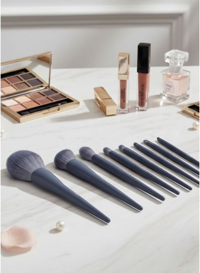 ENERGY 10-Piece Makeup Brush Set — Soft Face & Eye Brushes, Long Handle Professional Cosmetic Brush Kit - Image 5