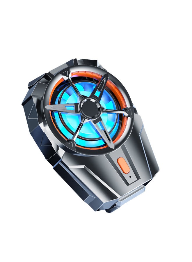 Direct Mobile Phone Radiator Air-cooled Cooling Film Back Clip Mute Android Ping Fruit Universal-Color:X52a Plug-in Material Black - Image 5