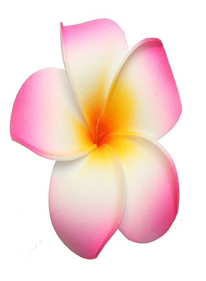Hustar 10 Pcs 5CM Artificial Hawaiian Plumeria Flower Hair Clips Hair Accessories for Beach Fancy Dress - Image 3