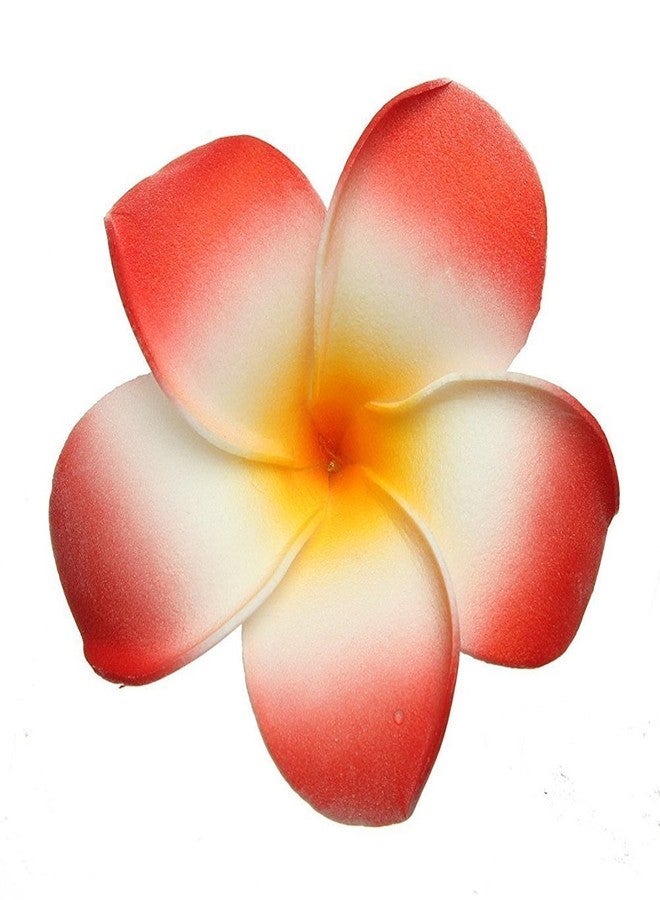 Hustar 10 Pcs 5CM Artificial Hawaiian Plumeria Flower Hair Clips Hair Accessories for Beach Fancy Dress - Image 4
