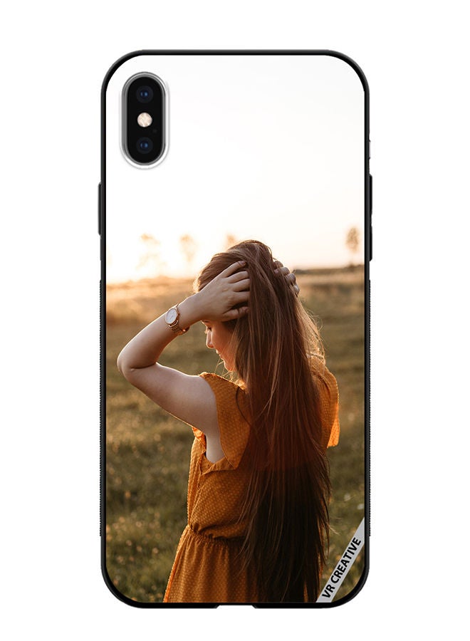 VR CREATIVE Protective Case Cover For Apple iPhone XS Max Sunset Girl Design Multicolour - Image 1