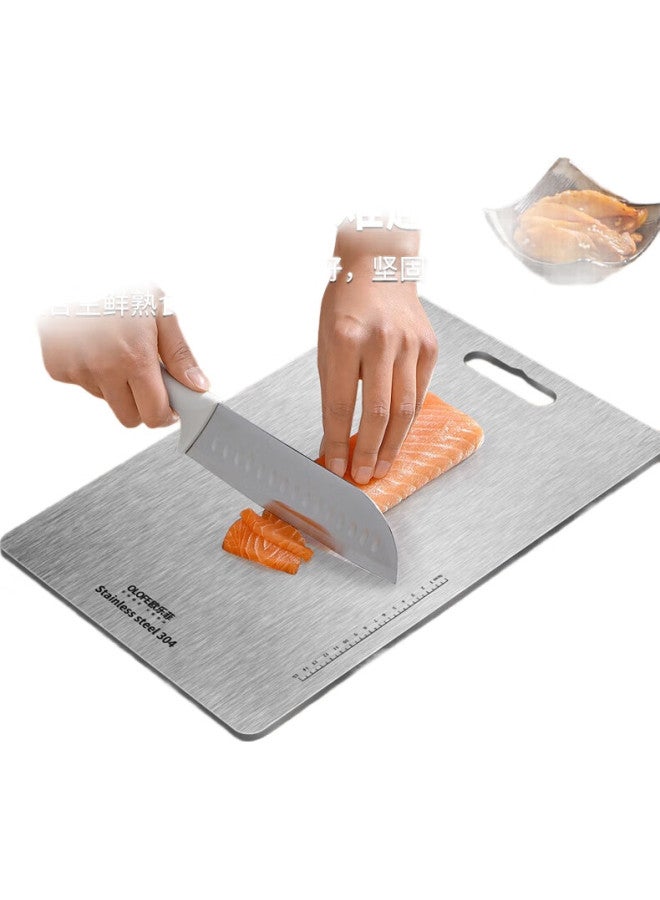 Olofe Stainless Steel Cutting Board, Double-Sided Anti-Mold Chopping Board, Antibacterial Butcher Block, Small Size Cutting Board For Food Preparation, 20*29Cm - Image 3