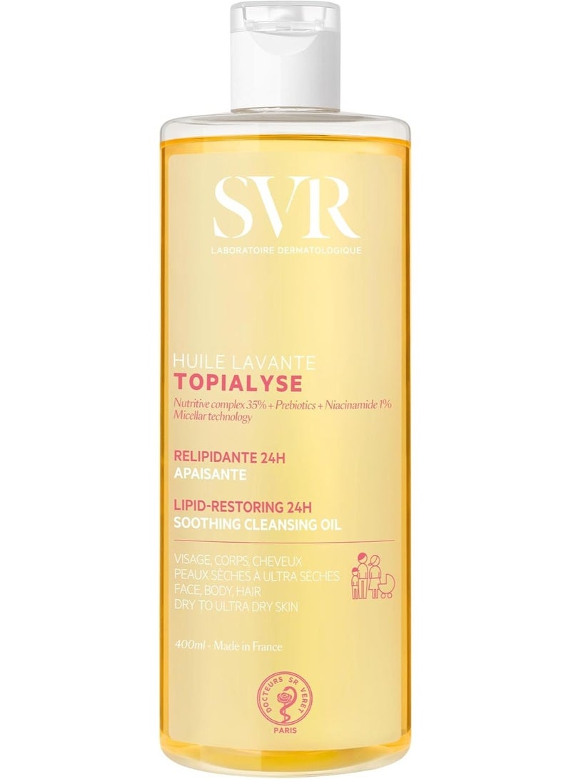 اس في أر زيت التنظيف Svr Topialyse المضاد للتهيج والمُجدد للدهون لمدة 24 ساعة 400 مل - Image 1