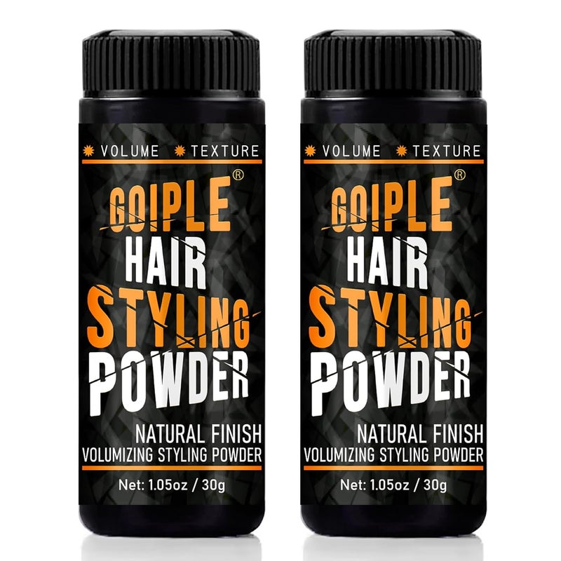 Goiple 105oz Natural Look Volumizing  Texturizing Hair Styling Powder with Flexible Hold  Easy to Apply Texture Powder for Men No OilGreasyResidue 2pcs