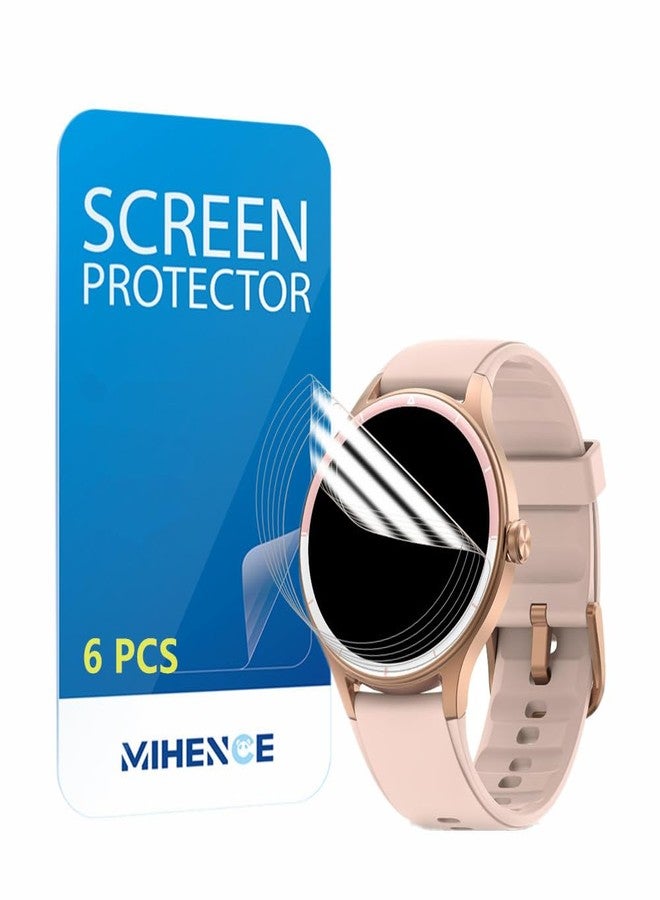 MIHENCE Screen Protector Compatible for TOOBUR/FQQ DR06 / KIBFLE DR03 1.27'' Smartwatch, TPU HD Protective Film (6 PCS) - Image 1