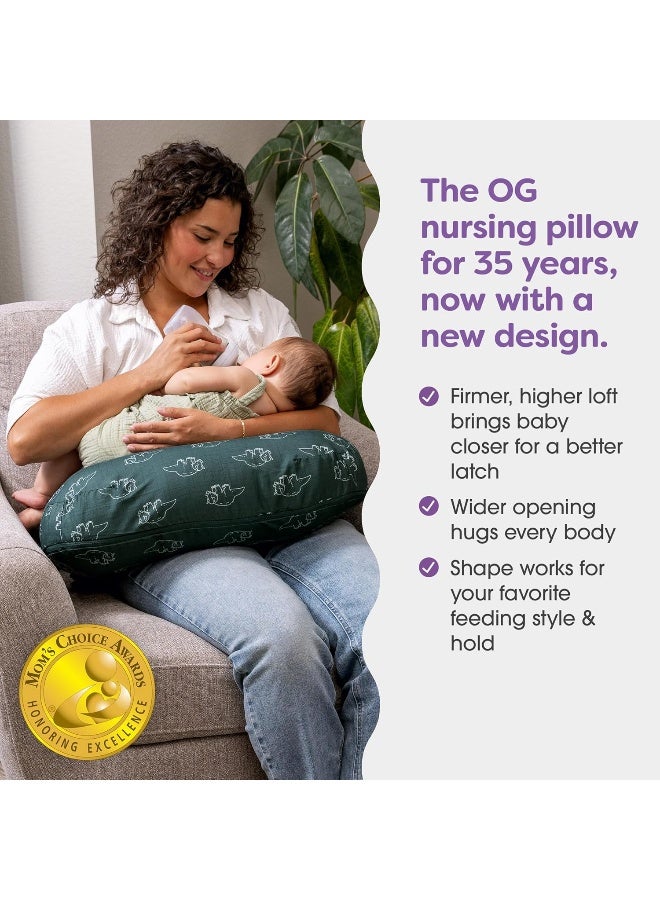 Boppy New Nursing Pillow â€“ Forest Green Dinos - Image 3