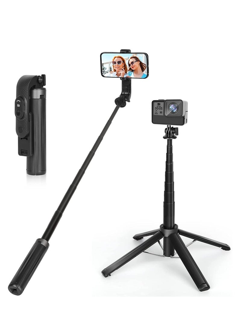 Raxoom Selfie Stick, Portable 40 inch Aluminum Alloy Extendable Phone Tripod Wireless Remote Handheld Monopod Mini Tripod Phone Selfie Stick phone Clip Holder (YT9928)  - Image 5