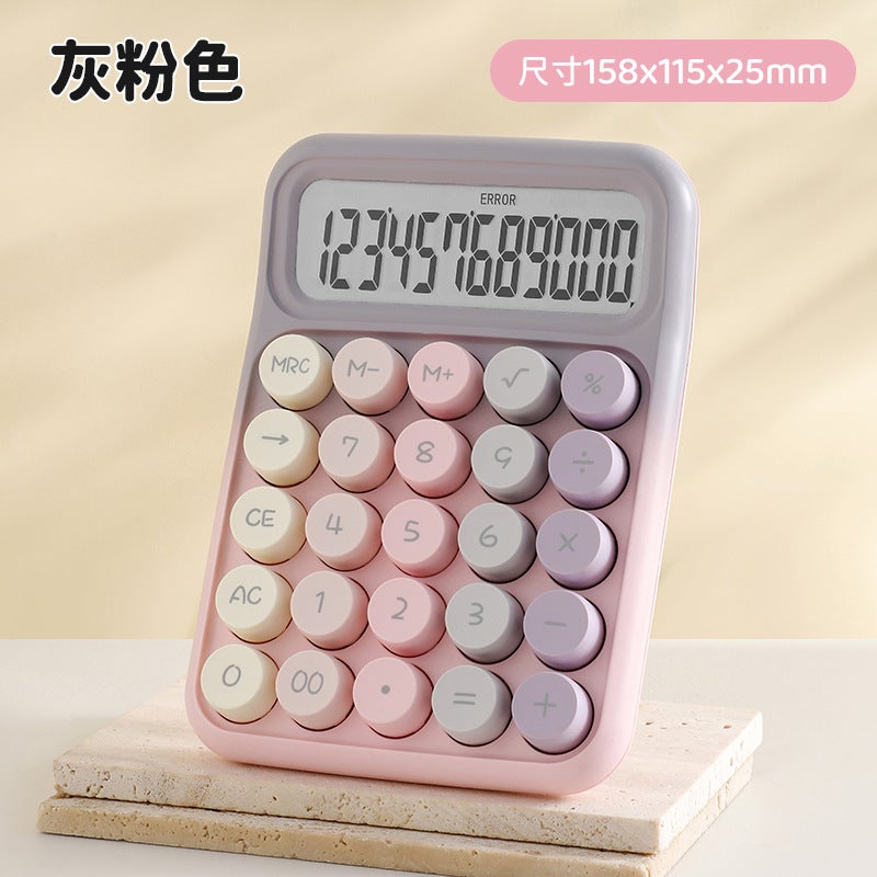 2025 Voice High Color Value Mechanical Keyboard Calculator Student Exam Special Portable Computer 12-Bit Large Screen - Image 1