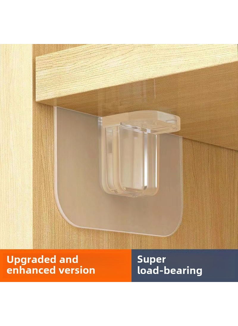 Generic - Clear Adhesive Wall Hooks for Kitchen Bath Assembling bulkhead support 6*6 - Image 1