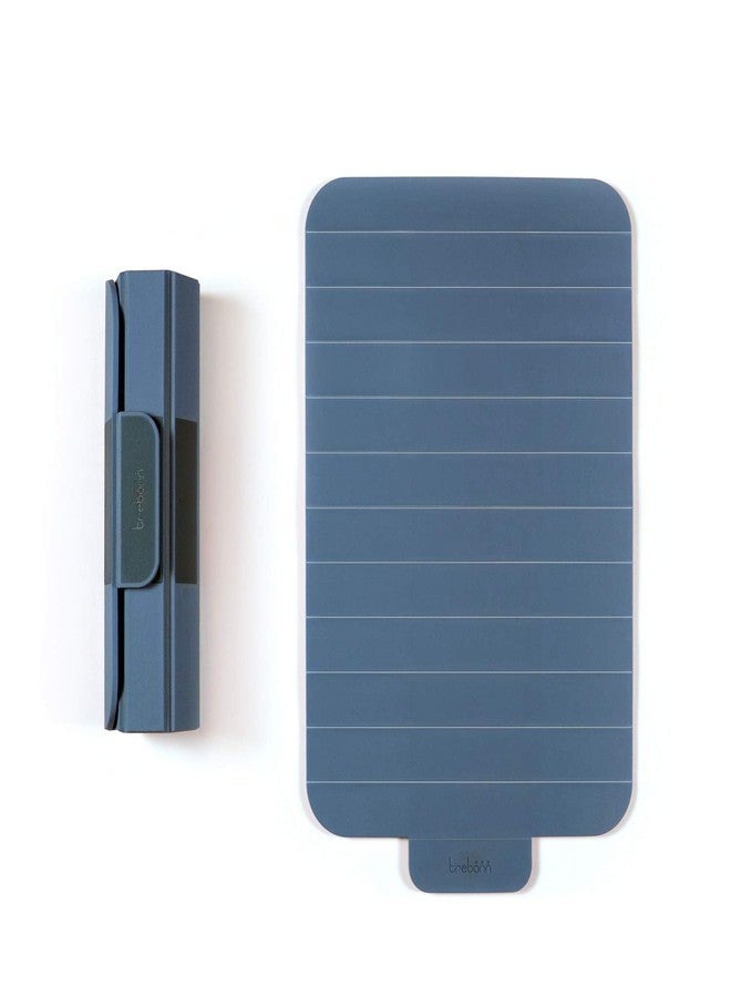 TREBONN, ROLL, Plastic Expandable Cutting Board, Flexible, Portable, Rollable, Space Saving, Nonslip, Everyday Use, Blue-Gray, 1 Count - Image 1