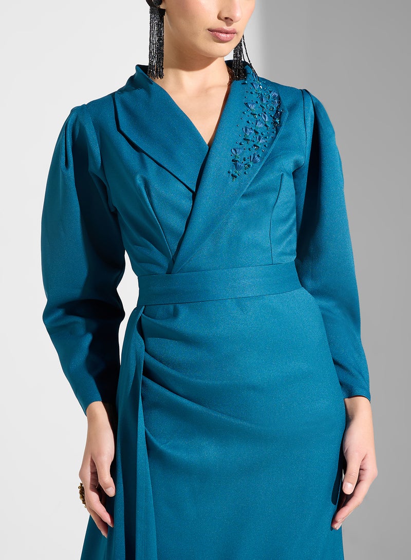 ايرا فستان ماكسي بلون تركواز - Image 3