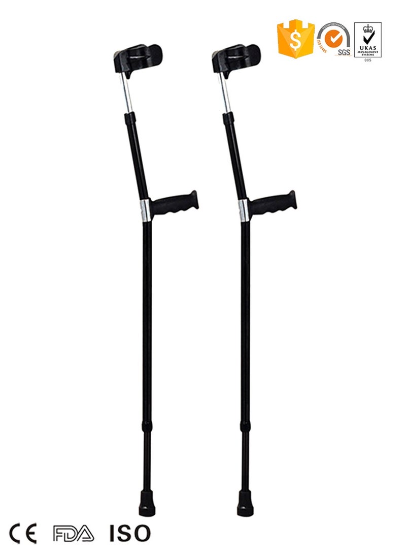 Top Medi - Height Adjustable Medical Elbow Crutches Pair - Image 1