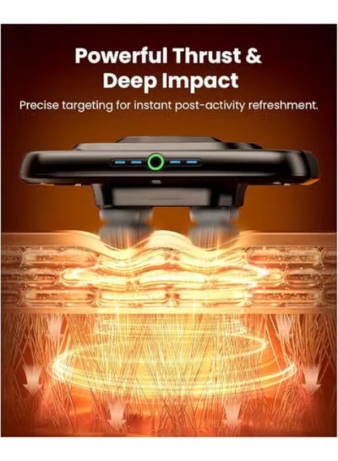 جهاز تدليك الظهر – تدليك محمول بـ 4 رؤوس – لتخفيف آلام العضلات للرياضيين وللعناية بالجسم بالكامل - Image 3