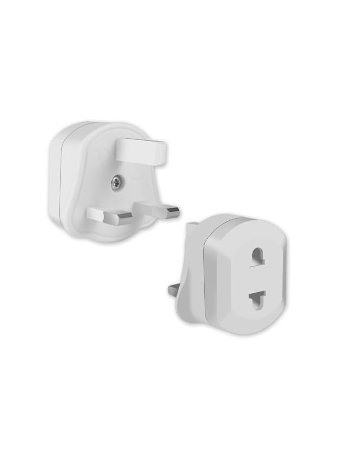 promass 2 Pack UK Shaver & Toothbrush Plug Adapter, Universal Bathroom Plug Adaptor for Shavers and Toothbrushes, Compatible Plug Adaptor UK - Image 2