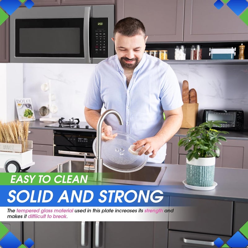 Bagean Microwave Plate Replacement for 12” W10337247 W11367904 Whirlpool Microwave Glass Plate - Rotating Oven Microwave Turntable Plate - Spinning Dish Tray Turntables For Better Reheating and Cooking - Image 5