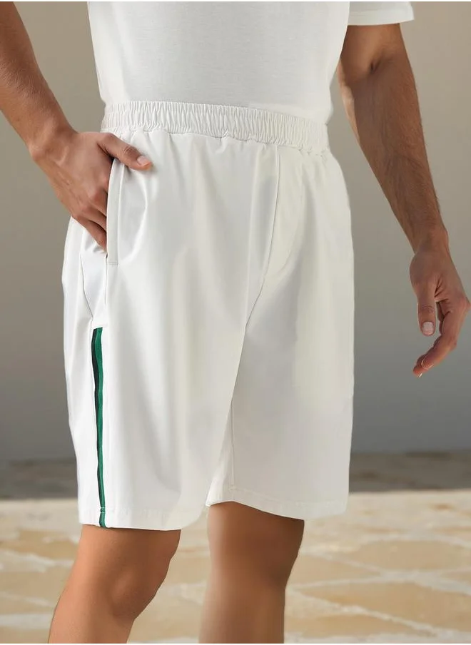 كابا Kappa Logo Detail Shorts with Elasticated Waistband and Pockets