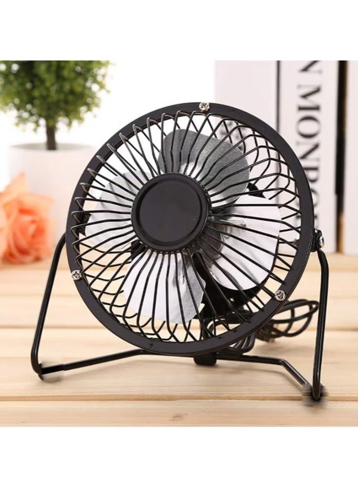 Dreamzon Portable Table Desktop USB Fan, Low Noise Personal Table Mini Metal Fan 6 inch