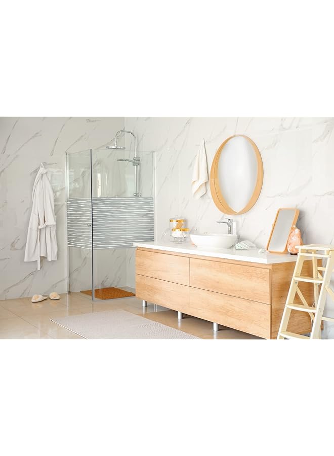 d-c-fix Window Film Static Waves Uv Privacy Screen Opaque On Both Sides Static Self Adhesive Film For Bathroom Windows Kitchen Glass Door Frosted Glass Film Privacy Film Glass Film 45 Cm X - Image 3