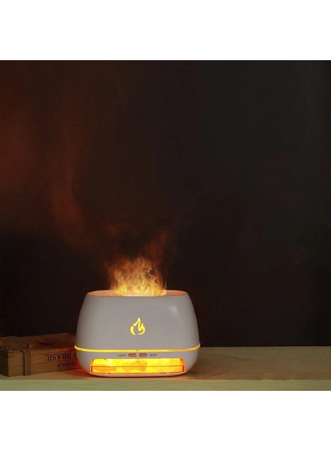Home Humidifier and Essential Oil Diffuser Build an Enchanting Aromatic Ambiance with Warm Flame Visuals - Image 1