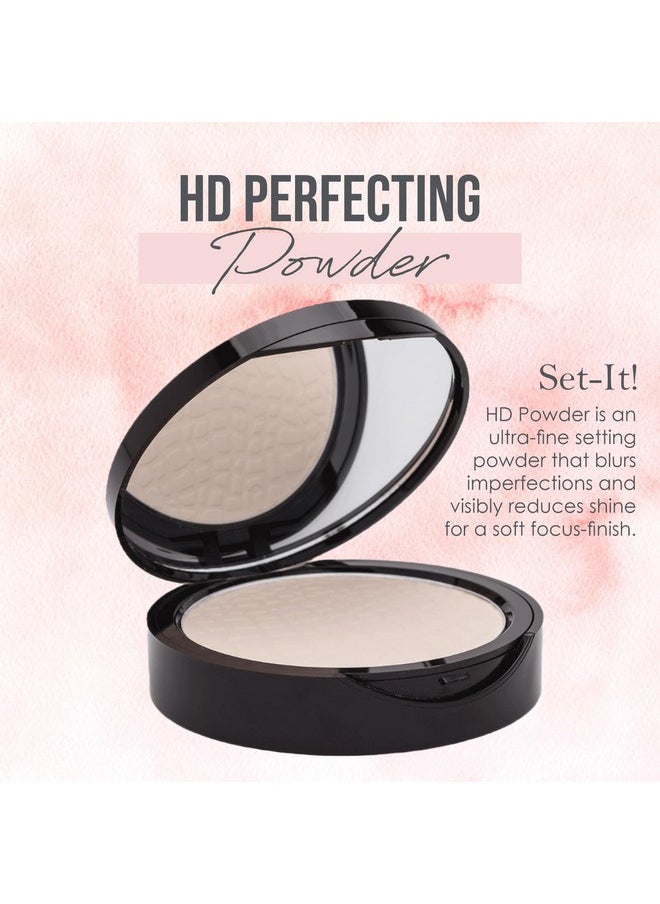 Manna Kadar Beauty Hd Perfecting Powderultrafine Setting Powder Blurs Imperfections Reduces Shine Brightens Complexion Conceals Universal Shade Is Colorless Keeps Makeup In Place Compact  - Image 2