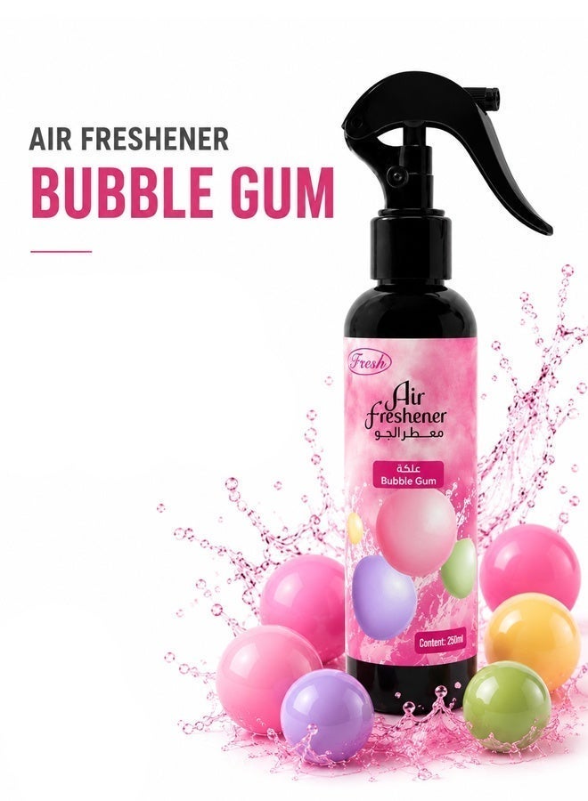 Fresh Bubble Gum Air Freshener Spray 150ml for Car Home Office Room Freshener Long Lasting Fragrance Odour Eliminator Quick Freshening Mist Air Care Spray - Image 1