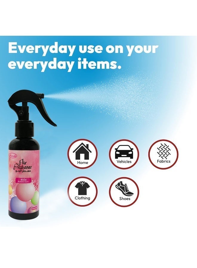 Fresh Bubble Gum Air Freshener Spray 150ml for Car Home Office Room Freshener Long Lasting Fragrance Odour Eliminator Quick Freshening Mist Air Care Spray - Image 3