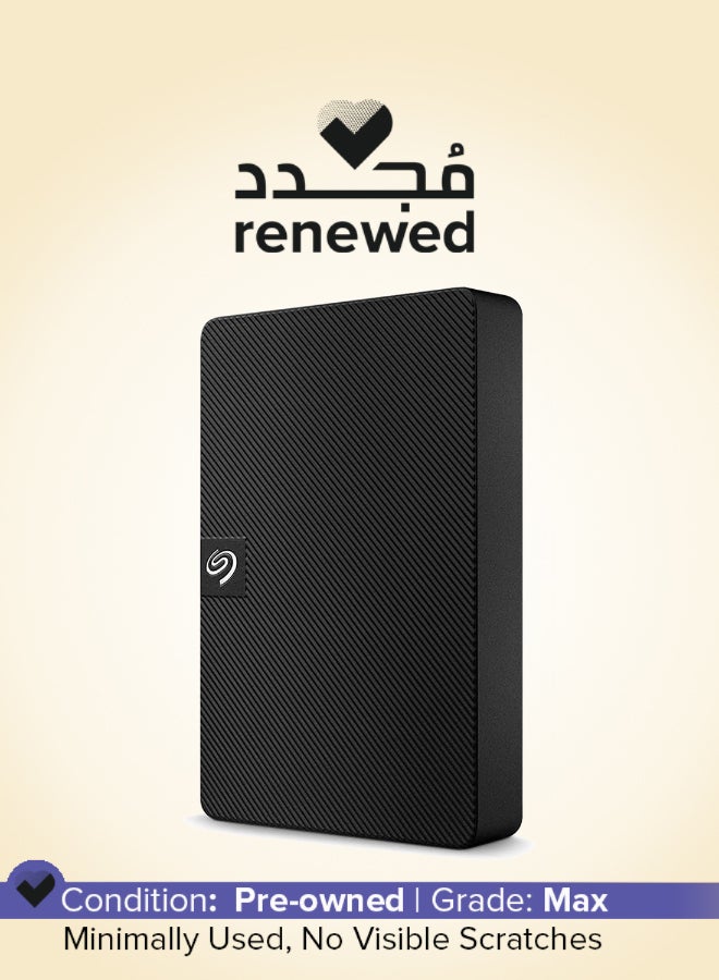 سيجيت مجدد - قرص صلب خارجي محمول بسعة 4 تيرابايت، 2.5 بوصة، USB 3.0، لجهاز ماك وجهاز الكمبيوتر (STKM4000400) - Image 1