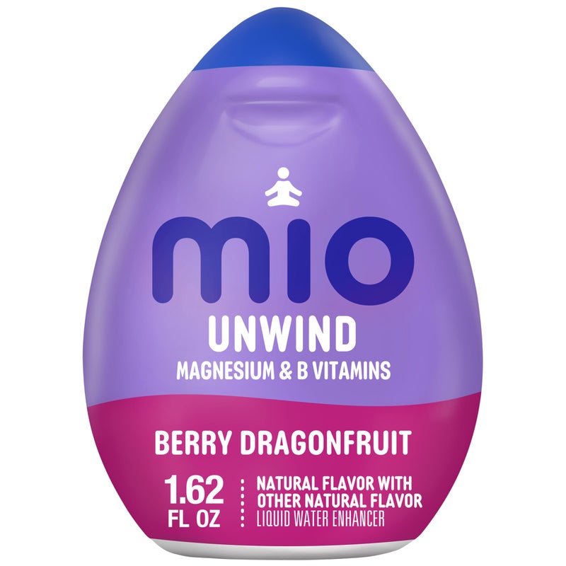 mio Unwind Berry Dragonfruit Liquid Water Enhancer with Magnesium & B Vitamins, 1.62 fl oz Bottle - Image 1