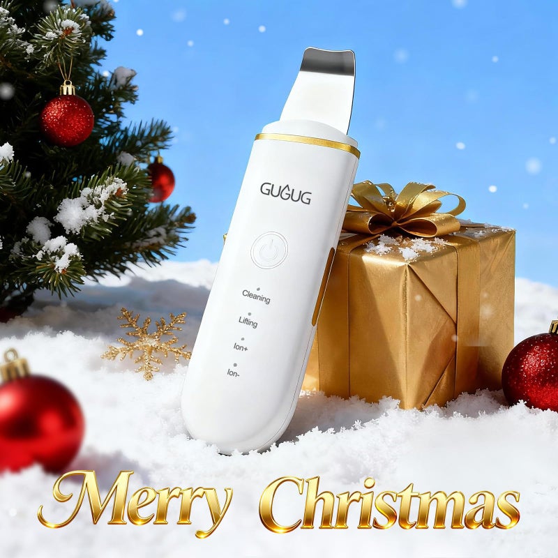 GUGUG Skin Scrubber Face Spatula Skin Spatula Pore Cleaner Blackhead Remover Tools for Facial Deep Cleansing-4 Modes -White - Image 2