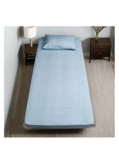 Rahalife 2-Piece Bedsheet Set Single Size 1xBedsheet (147x240 Cm) ,1xPillow Case( 50x75 Cm)Polyester|Bedding,Linen,Bed sheet set,Bed Linen Collection,Single Bedsheet set  - Image 4