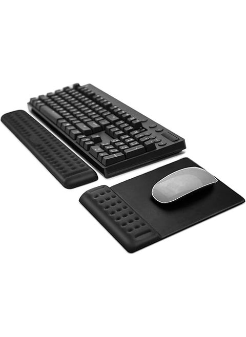 Wrist Rest Keyboard Wrist Rest Mouse Pad With Wrist Support Gliding Palm Rest Memory Foam Gaming Wrist Pads Sets Ergonomic Large Palm Rest Pain Relief For Computer Office Home